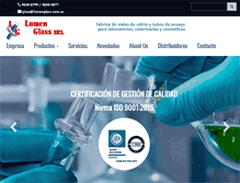 Tablet Screenshot of lumenglass.com.ar